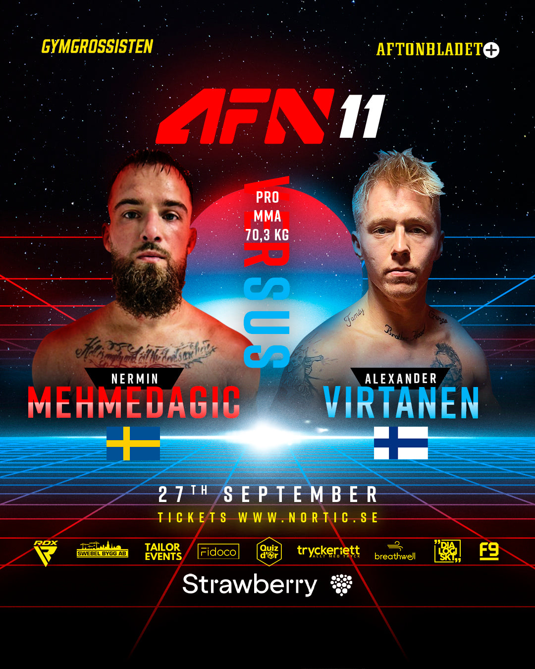 Nermin Mehmedagić (NeroMMA) gör AFN-debut mot Aleksander Virtanen